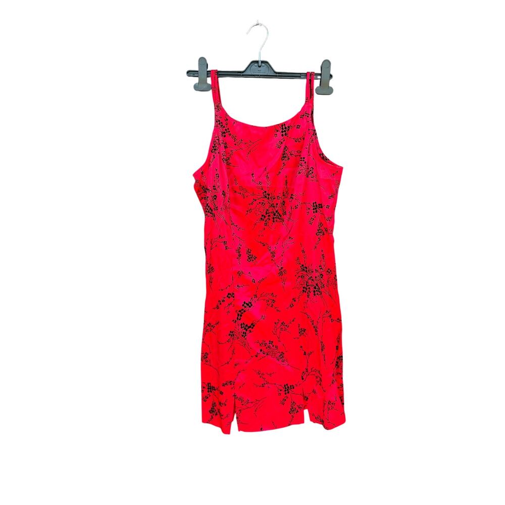 VINTAGE Byer Too California Floral Slip Dress Red 5 Whimsigoth XS